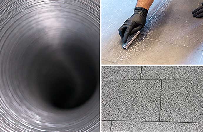 Air ducts, tile and grout cleaning