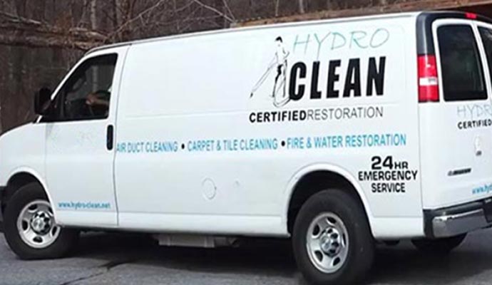 Hydro Clean Certified Restoration service vehicle