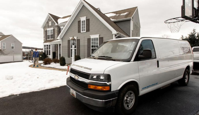 hydro clean service van